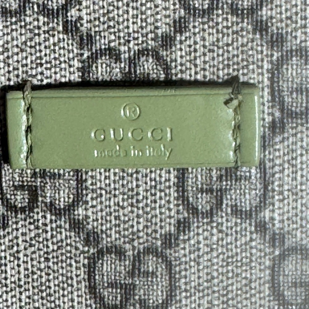 Gucci Beige and Green Monogram Boston Joy Bag - Picture 2 of 16